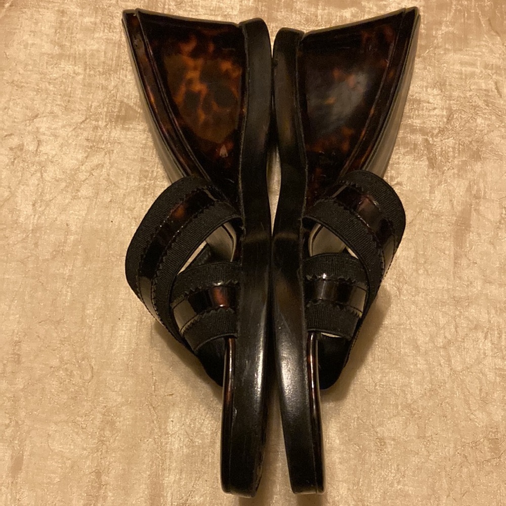 Stuart Weitzman Tortoise Wedge Cross Strap - image 3